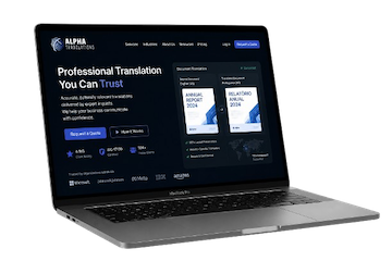Alpha Translations platform